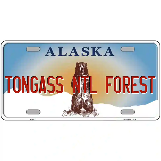 Tongass Natoinal Forest Alaska Metal Sign