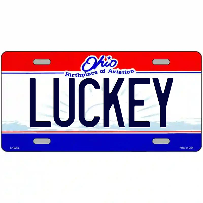 Luckey Ohio Metal Sign