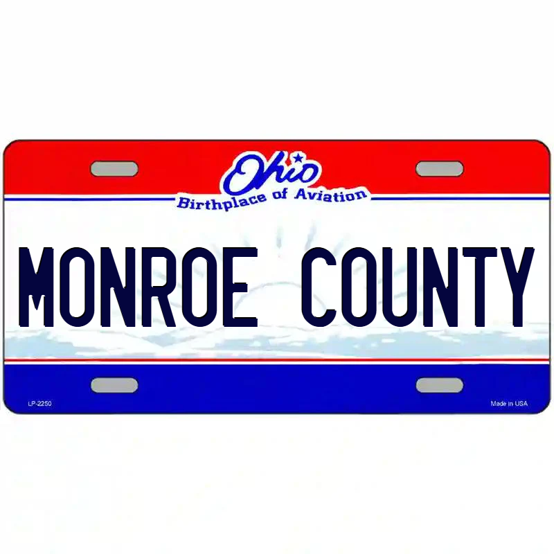 Monroe County Ohio Metal Sign