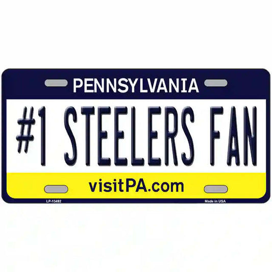 #1 Steelers Fan Pennsylvania Metal Sign
