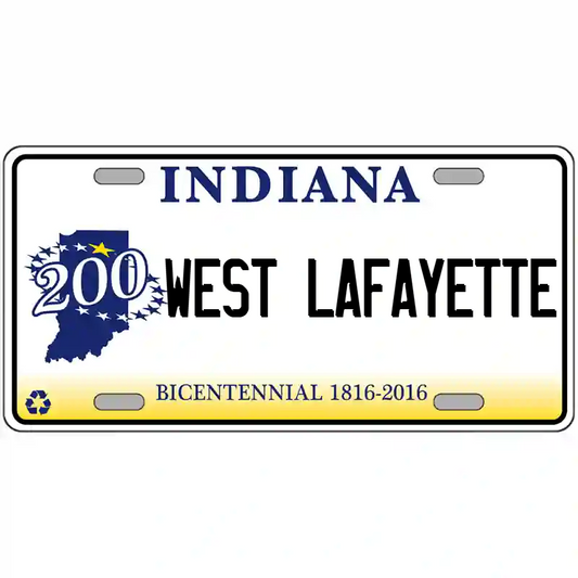 West Lafayette Indiana Bicentennial Metal Sign