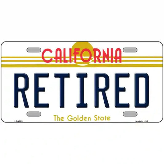 Retired California Metal Sign
