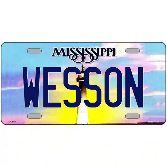 Wesson Mississippi Metal Sign