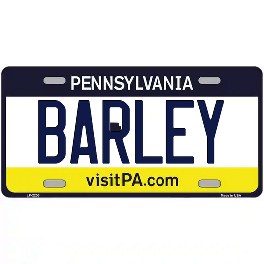 Barley Pennsylvania Metal Sign