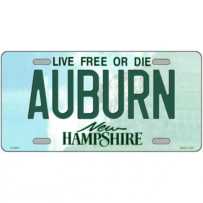 Auburn New Hampshire Metal Sign