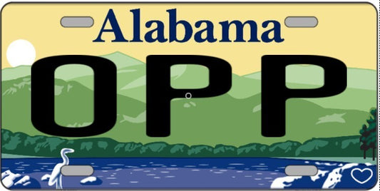 Opp Alabama Metal Sign