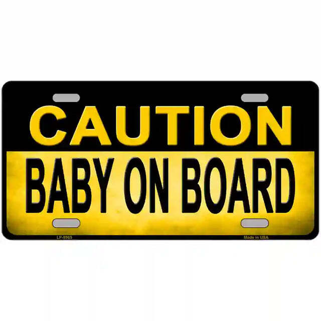 Caution Baby On Board Metal Sign