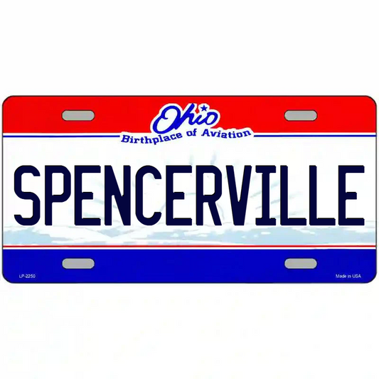Spencerville Ohio Metal Sign