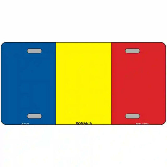 Romania Flag Metal Sign