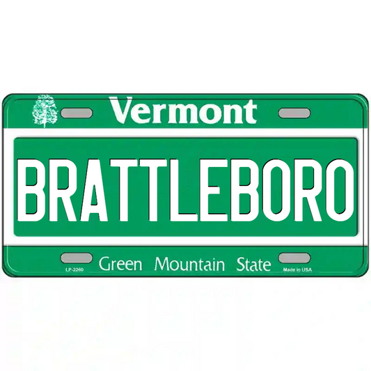 Brattleboro Vermont Metal Sign