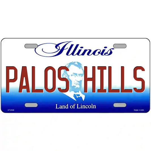 Palos Hills Illinois Metal Sign