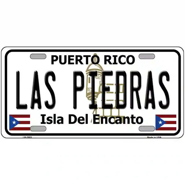 Las Piedras Puerto Rico Metal Sign