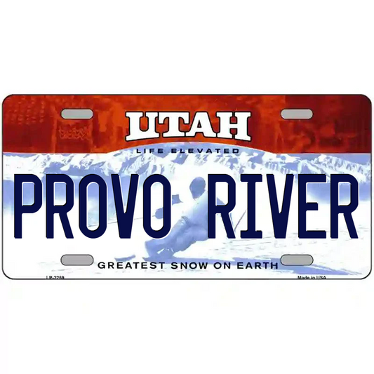 Provo River Utah Metal Sign