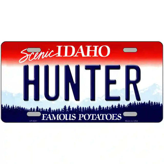Hunter Idaho Metal Sign