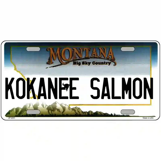 Kokanee Salmon Montana Metal Sign