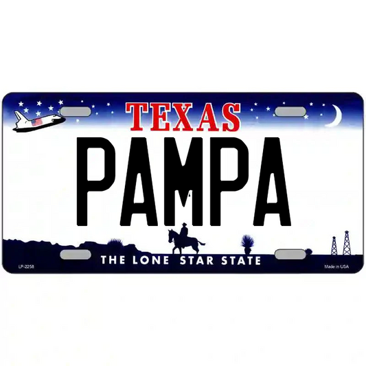 Pampa Texas Metal Sign