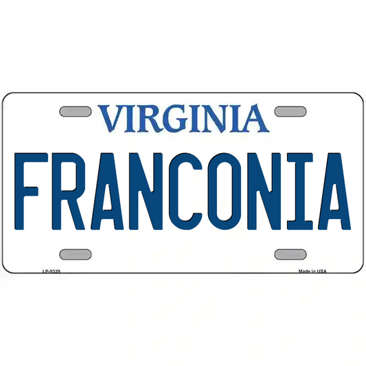 Franconia Virginia Metal Sign