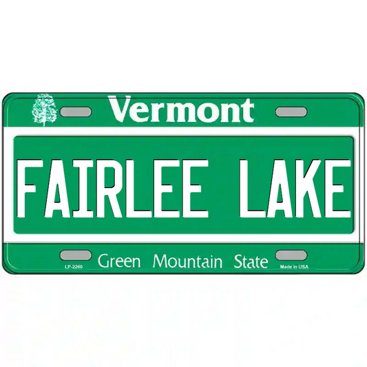 Fairlee Lake Vermont Metal Sign