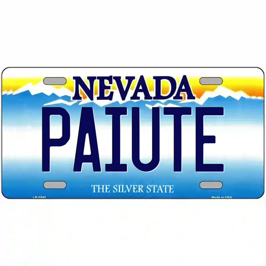Paiute Nevada Metal Sign
