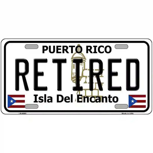 Retired Puerto Rico Metal Sign