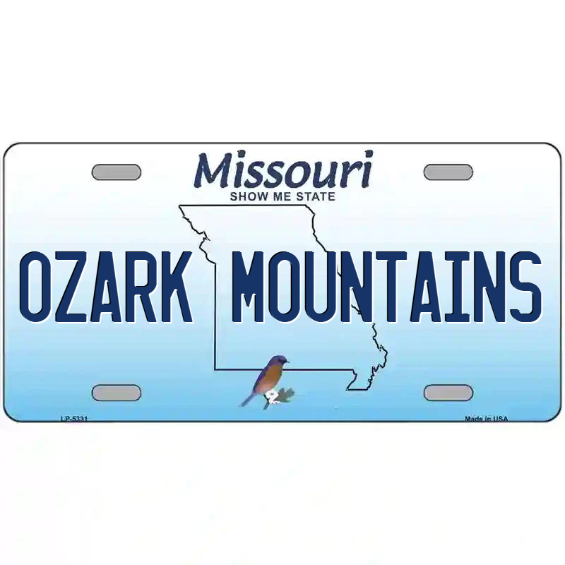 Ozark Mountains Missouri Metal Sign