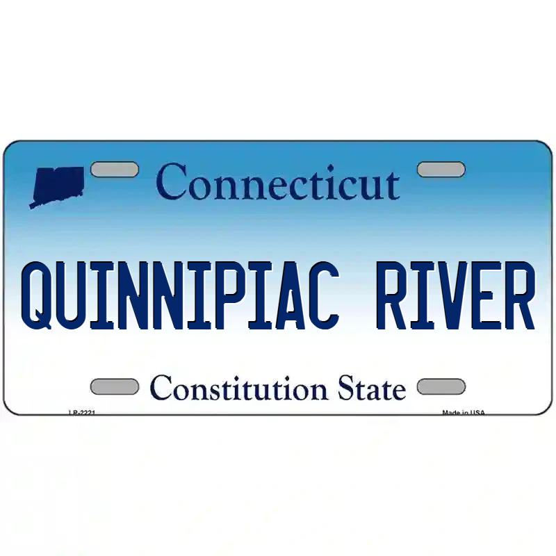 Quinnipiac River Connecticut Metal Sign