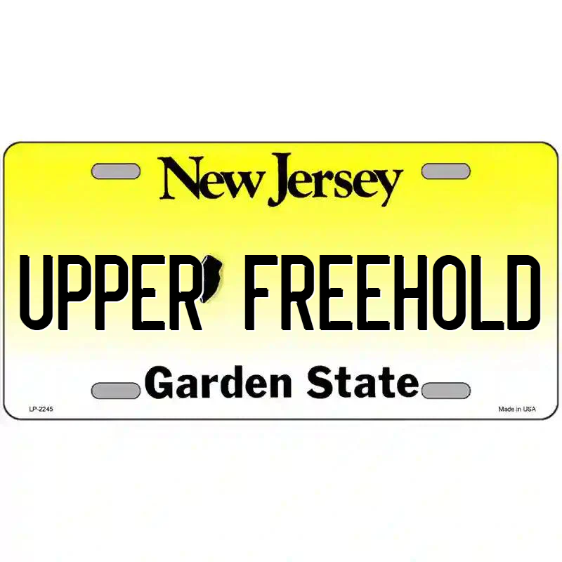 Upper Freehold New Jersey Metal Sign