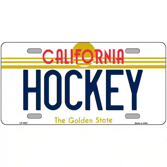 Hockey California Metal Sign