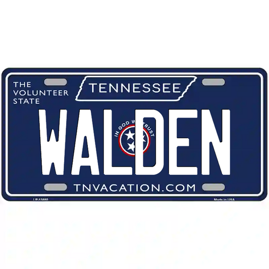 Walden Tennessee Blue Metal Sign