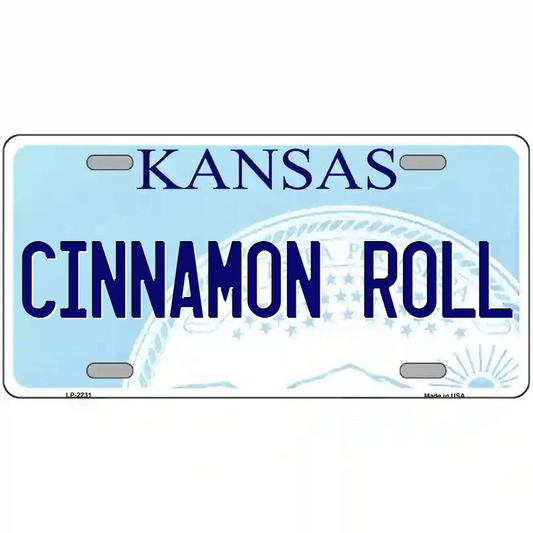 Cinnamon Roll Kansas Metal Sign