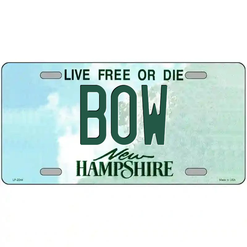 Bow New Hampshire Metal Sign