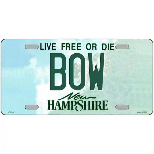 Bow New Hampshire Metal Sign