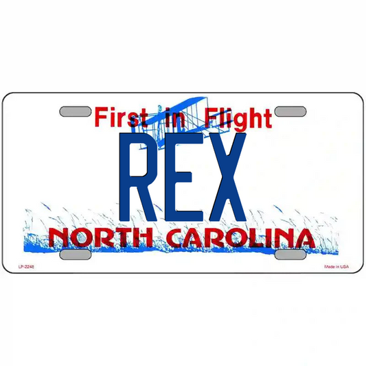 Rex North Carolina Metal Sign