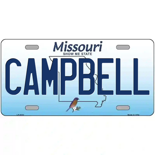 Campbell Missouri Metal Sign