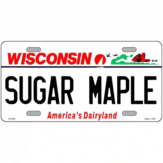 Sugar Maple Wisconsin Metal Sign