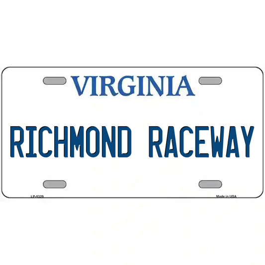Richmond Raceway Virginia Metal Sign