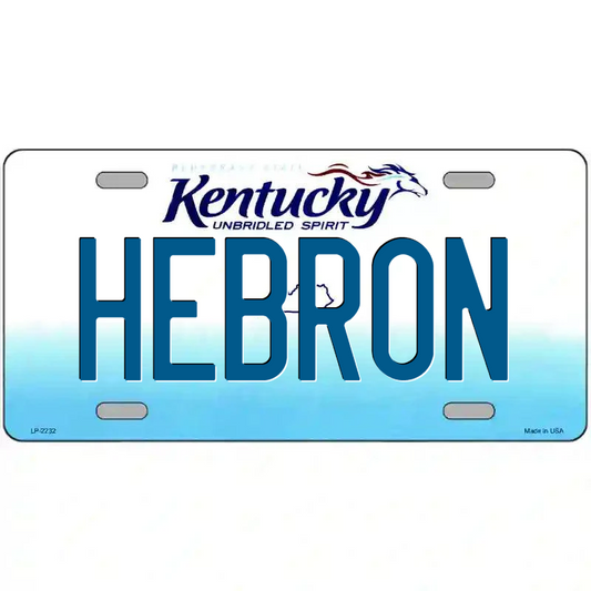 Hebron Kentucky Metal Sign