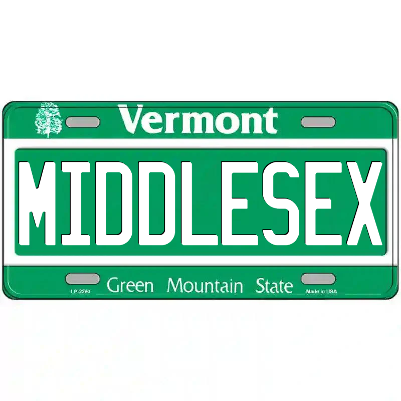 Middlesex Vermont Metal Sign