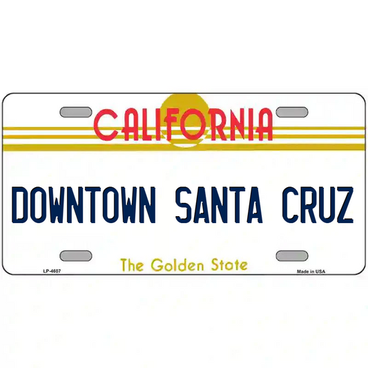 Downtown Santa Cruz California Metal Sign