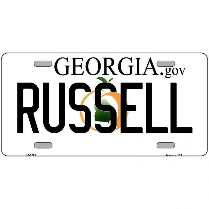 Russell Georgia Metal Sign