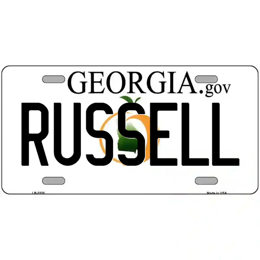 Russell Georgia Metal Sign