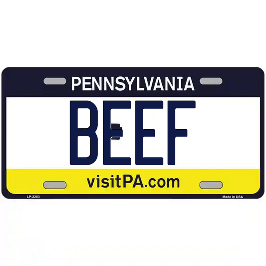Beef Pennsylvania Metal Sign