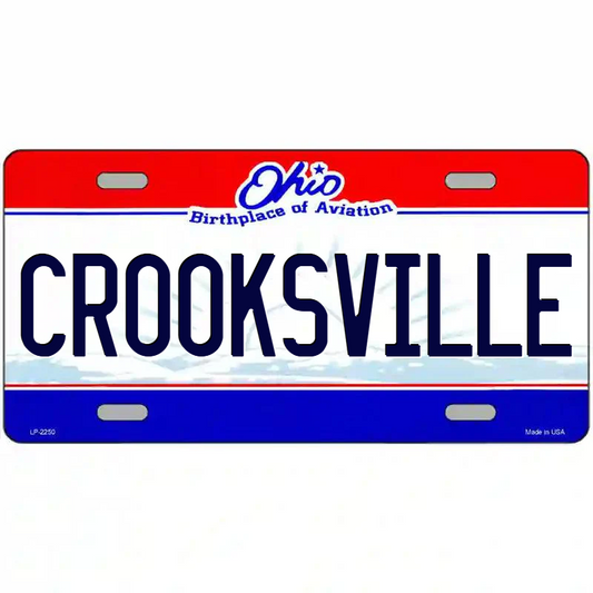 Crooksville Ohio Metal Sign