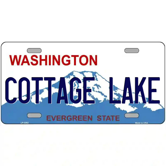 Cottage Lake Washington Metal Sign
