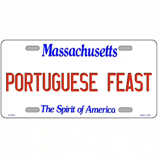 Portuguese Feast Massachusetts Metal Sign