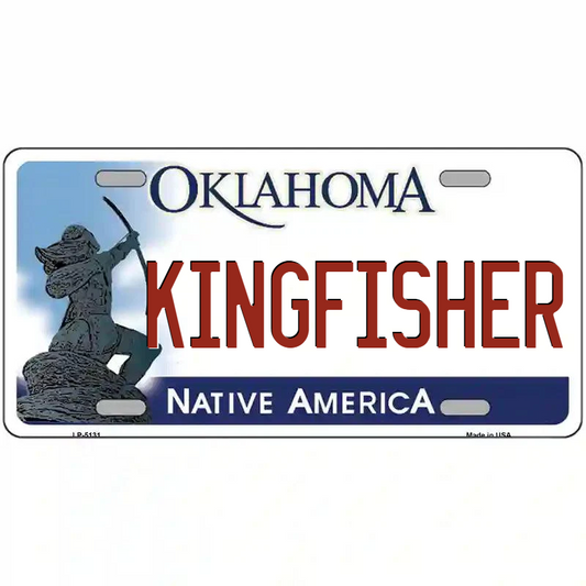 Kingfisher Oklahoma Metal Sign