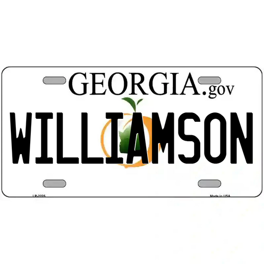 Williamson Georgia Metal Sign