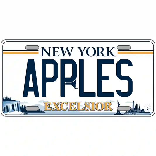 Apples New York Excelsior Metal Sign