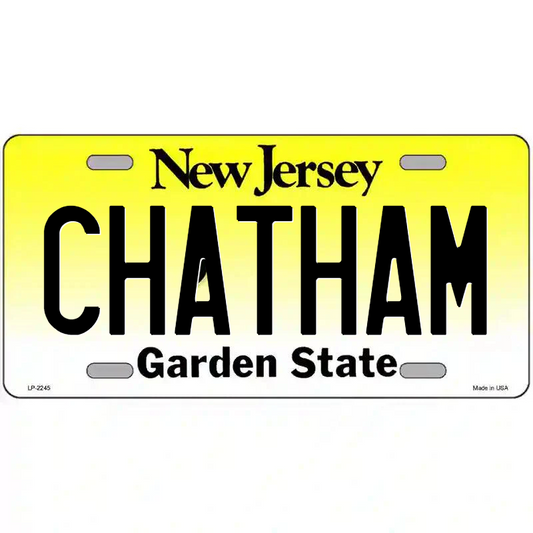 Chatham New Jersey Metal Sign