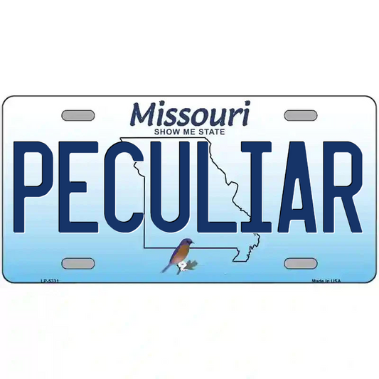 Peculiar Missouri Metal Sign